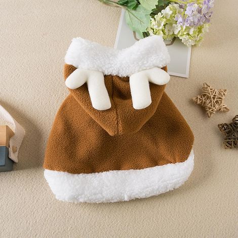 Mantelline natalizie per cani e gatti - vestiti per animali, tutine e mantelline con cappuccio, taglia L (1/3)