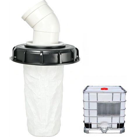 Couvercle filtrant IBC,Filtre à 45°, 163 mm réservoir à Eau en Nylon pour eau de pluie Lavable avec couvercle, avec Filtre Lavable pour réservoir d'eau de Pluie, fût, conteneur, Accessoire de (1/5)