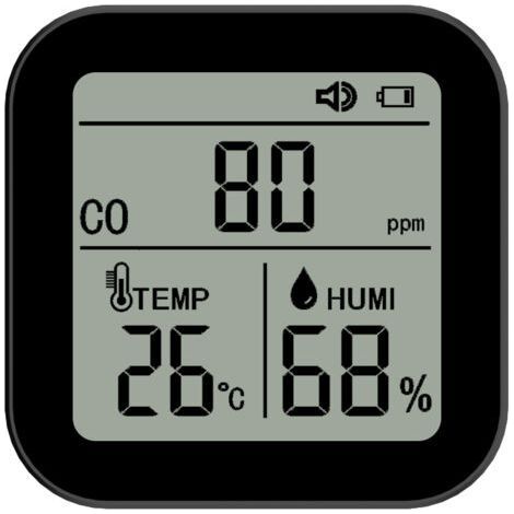 Moniteur de qualité de l'air 3 en 1, détecteur haute précision de CO (monoxyde de carbone), température et humidité avec fonction alarme pour maison, bureau, voiture,de dyk.Trywise-ARCAN (1/4)