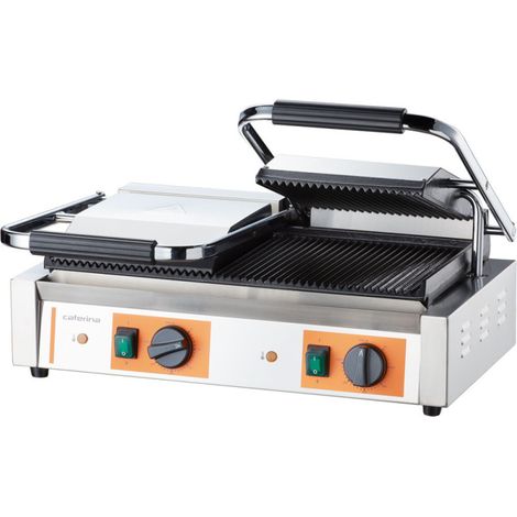 Grill double à contact strié, Puissance 3,6 kW - Stalgast (1/5)
