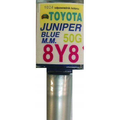 Réparation des rayures de peinture bleu genévrier Toyota 8Y8, produit Arasystem 10 ml (1/5)