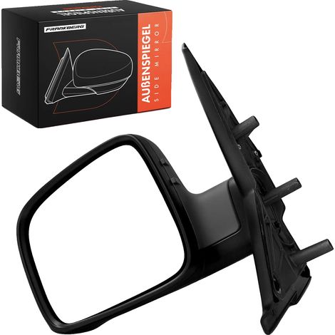 Espejo retrovisor exterior izquierdo, ajuste manual, color gris, diseño asférico, compatible con SEAT y SKODA, One Connection (1/5)