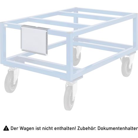 Kongamek Dokumentenhalter A4 quer 306x50x221mm als Zubehör für Palettenwagen