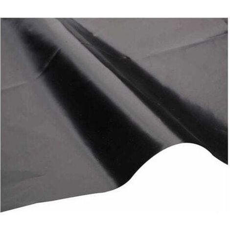 Revêtement de bassin en caoutchouc PEHD noir pour petits étangs, bassins à poissons, fontaine de jardin 3 x 3 m (1/2)