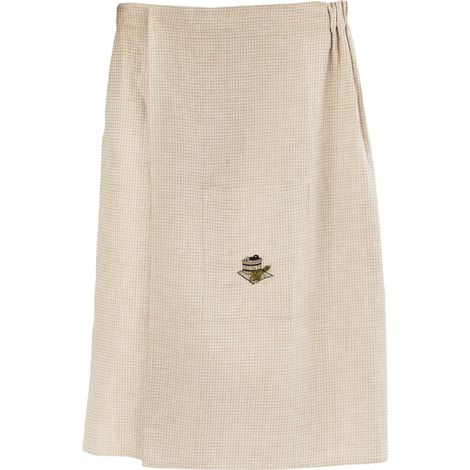 Delantal de sauna domoclip tejido panal 75x145 cm