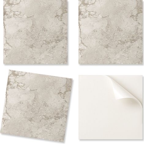 Baldosas de vinilo autoadhesivas con estampado decorativo efecto piedra natural 9x30x30 cm