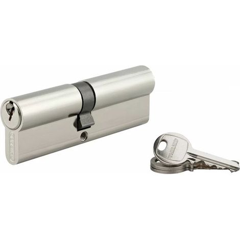 Cylindre de serrure double entrée 45x50mm – Anti-arrachement avec 3 clés – Mécanisme à 5 goupilles – Compatible profil européen (1/4)