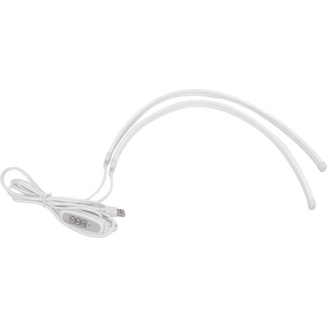 Bande lumineuse LED de croissance en silicone, 60 LED, 4 niveaux d'intensité, 3000K, avec minuterie et mémoire pour plantes d'intérieur. (1/5)