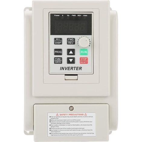 Nannigr Variateur de Fréquence 220V 4KW Convertisseur de VFD Contrôleur Vitesse Moteur AC Entraînement Variable Entrée Monophasé et Sortie Triphasée (1/5)