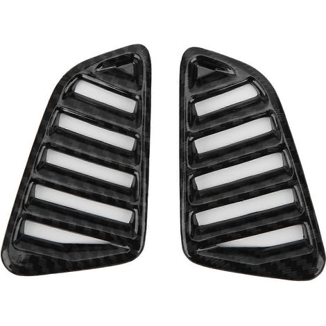 Cadre de garniture de ventilation latérale de tableau de bord style fibre de carbone compatible avec Nissan Navara/NP300/Frontier (1/4)