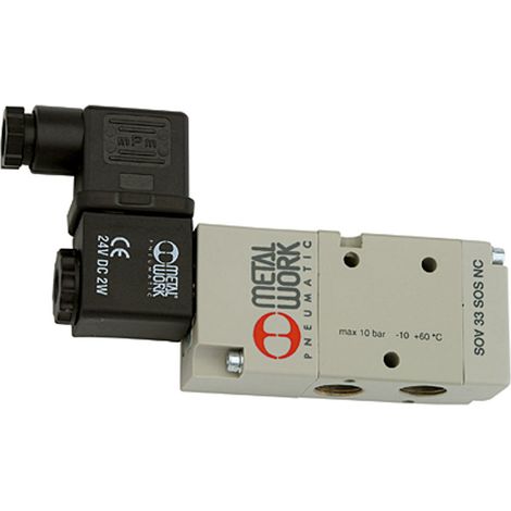 Riegler 3/2-Wegeventil, elpn., ext. Steuerl., mono., G 1/4, NC, 230 V AC