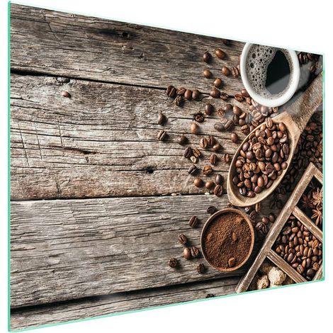 Protection de plaque de cuisson en verre 70x52 Café (1/5)