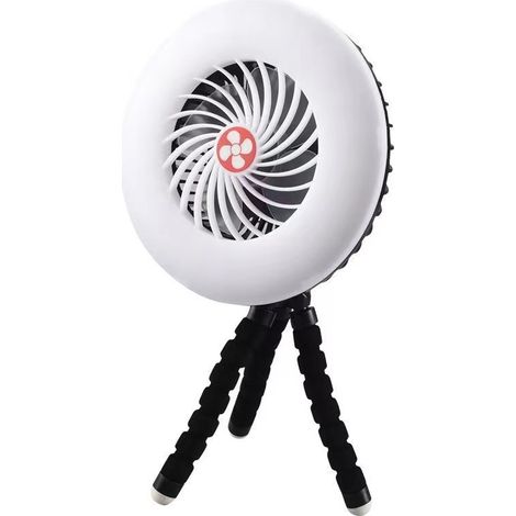 Ventilateur d'extérieur rechargeable, lampe de camping portable pour tente. (1/5)