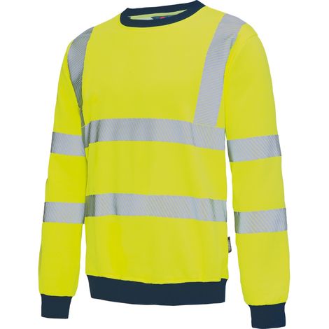 Vizwell Warnschutz-Sweatshirt VW12BY Gr. 3XL gelb