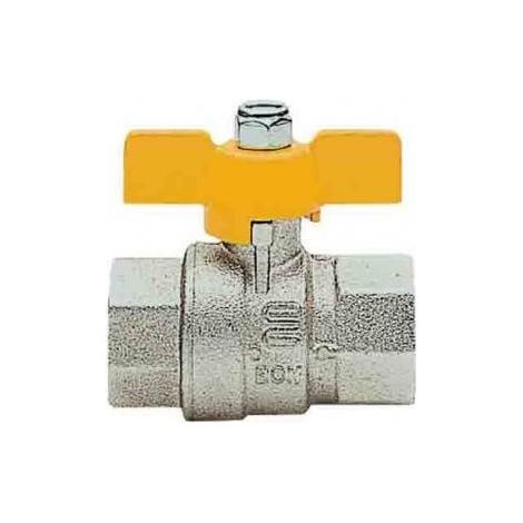 Gaskugelhahn mit Aluminiumhebel (1/3)