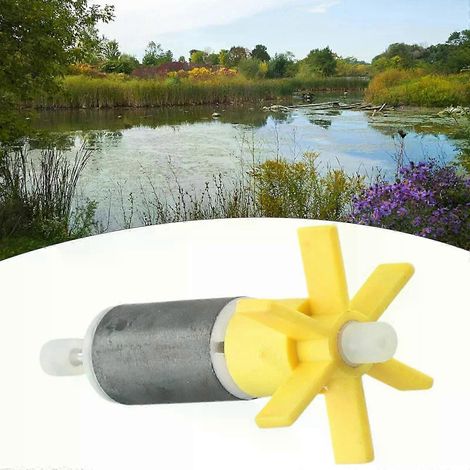 Rotor de remplacement pour filtre de pompe submersible, turbine en céramique avec palier à axe en acier inoxydable, accessoires pour pompe d'aquarium (1/3)