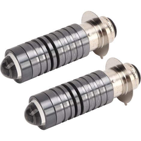 Une paire d'ampoules LED P15D, 10 à 60 V, 2000 lm, 20 W, étanches IP67, adaptées aux motos, camions, fourgonnettes, SUV, quads, etc., lumière jaune chaude. (1/5)