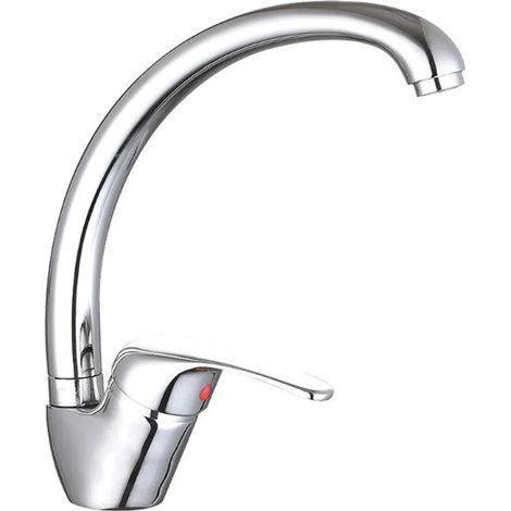 Robinet de cuisine, mitigeur, chromé, robinet d'évier de cuisine, robinet