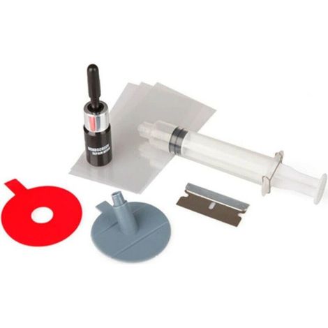 KIT RIPARAZIONE PARABREZZA CREPE SCHEGGE VETRO AUTO RIPARA DANNI VETRO RESINA (1/4)