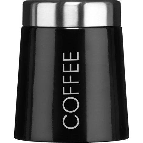 Premier Housewares Madison Black Enamel Coffee Canister