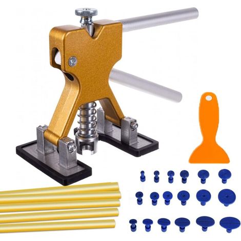 Kit di estrazione ammaccature senza verniciatura per auto, kit di riparazione ammaccature per carrozzeria, kit di riparazione ammaccature Golden Lifter per carrozzeria, moto, frigorifero