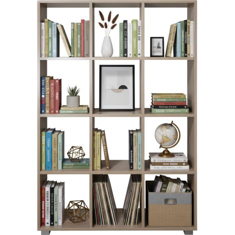 Libreria in Legno con 12 Ripiani Albert Rovere