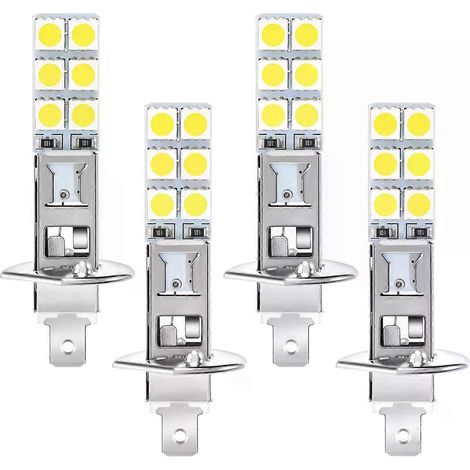 Stück H1 6000K Superweiß 80W LED-Scheinwerferlampen-Set Nebelscheinwerfer-JXLGV (1/4)
