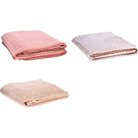 Ad Trend Coperta Plaid in Flanella Doppio Strato 130 x 160 cm Colori Assortiti 1 Pz (1/4)