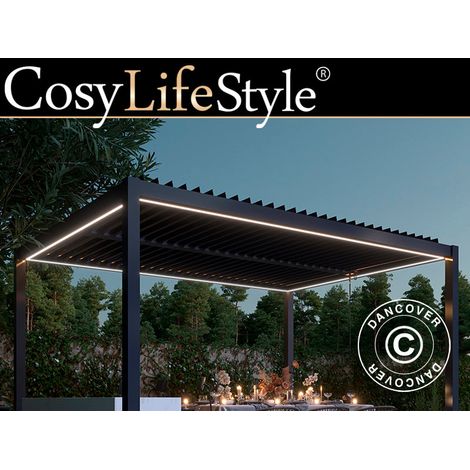 LED Lichtleiste für San Pablo Pergola Pavillon 3x3m, 4 Stk., (1/2)