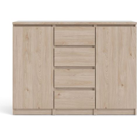 Nada Sideboard 2 Türen und 4 Schubladen Hickory-Dekor. (1/5)