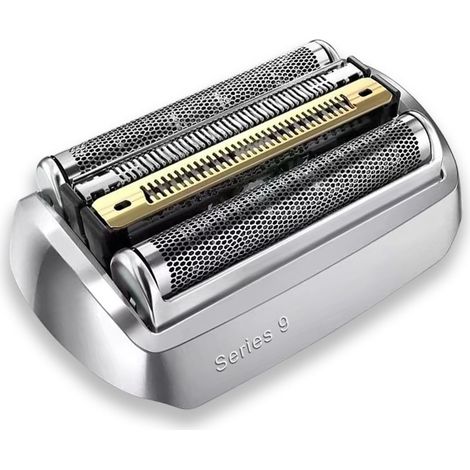 Replacement head for Series 9 92S electric shaver - Compatible with all Braun Series 9 electric shaver replacement heads (92S-Silver)