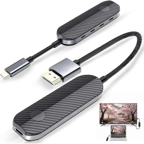 Kit émetteur et récepteur HDMI sans fil iShare Pro 2026, kit HDMI sans fil HD 1080p pour iPhone 15/16/17, iPad et MacBook, compatible HDCP 2.2 pour Netflix et Disney+. (1/5)