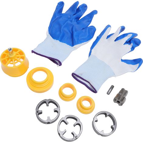 Kit taraudage tuyau PVC réutilisable set outil filetage PVC avec 3 filières 1/2 3/4 1 pouce pour perceuse électrique (1/5)