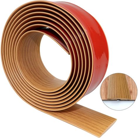 Profilo di transizione per soglia porta adesivo, barra di transizione per soglia porta, striscia di transizione per pavimento in vinile, striscia di soglia effetto legno, striscia di rivestimento per (1/5)
