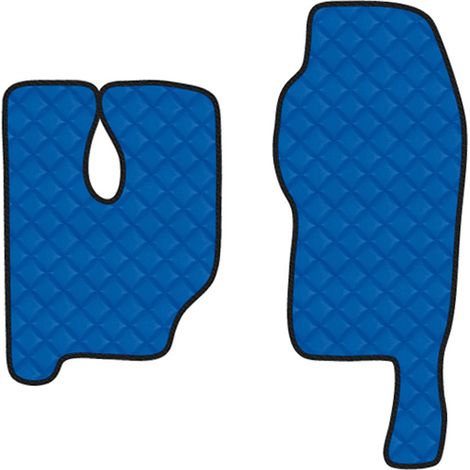Coppia tappeti in Skeentex - Blu - compatibile per Mercedes Actros MP3 (06/0812/13) tunnel alto