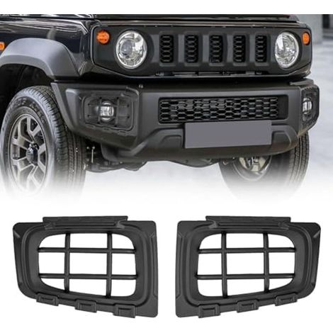 Nebelscheinwerfer-Schutzgrill für Suzuki Jimny Sierra JB74 (2019-2025), Außenteile, Stahl, schwarz (1/4)