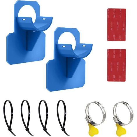Support de tuyau pour piscine hors sol, lot de 2 pièces, accessoire anti-affaissement des conduits, couleur bleue (1/5)