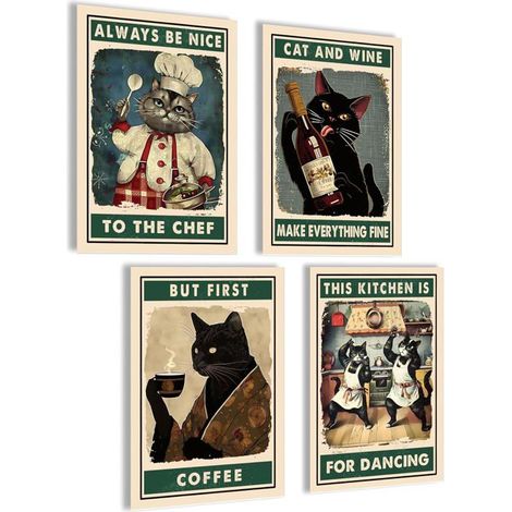 Lot De Posters Modernes Pour Cuisine Et Salon-Tableaux Muraux Esthétiques-Décoration Murale Vintage[CA3] (1/5)