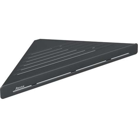 Ravak Slim - Scaffale ad angolo, nero/nero X07P650 (1/4)
