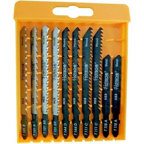Set 10 Lame For Seghetto Alternativo Legno Metallo Hcs Pvc 75 100mm Art.621001 (1/3)