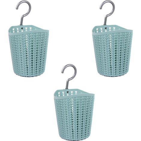 Panier Suspendu - Gain de Place - Pour Salle de Bain Cuisine Bureau Voiture - 1 Pièce - Blanc (1/5)