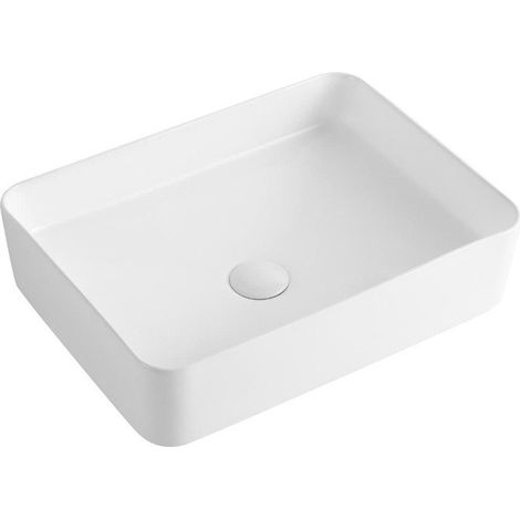 Lavabo à poser SAT Project 50x37 cm, vasque sans trou de robinet (SATUMPRO5037)