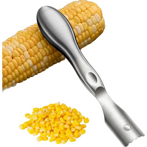 Égreneuse à maïs avec poignée ergonomique pour un retrait facile des grains outil d'égrenage du maïs en acier inoxydable. (1/5)
