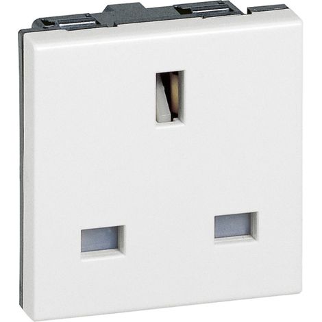 Legrand 074140 Presa 2P+T Regno Unito/UK Bianca 13A 2M