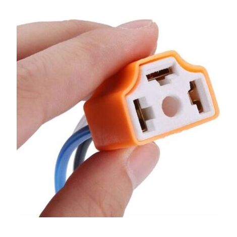 Connecteur Phare H4 - Douille Céramique Plastique 12 V - Compatible H4 HB2 9003 - Pour Extension ou Remplacement d'Ampoule - 2 Pièces (1/4)