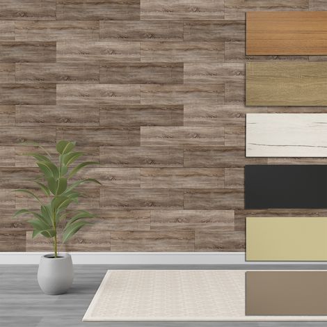 HEXIM Paneele S 1,04 m² MDF Holzpaneele Wandpaneele Wandverkleidung Holz Natur stoßfest: Vintage Oak, 9 Paneele / 1.04 m²