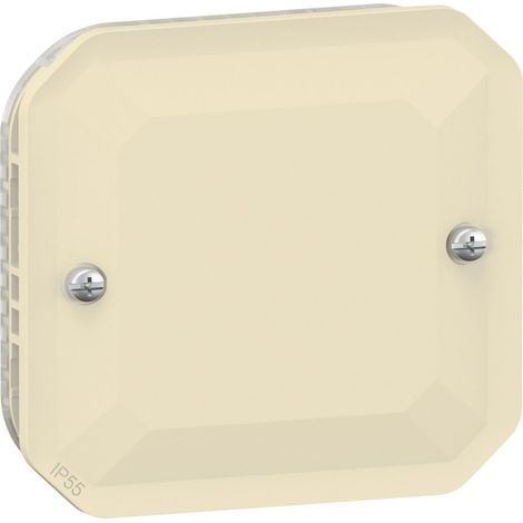 Legrand – Obturateur complet étanche Plexo – IP55, IK08 – Pour support plaque ou boîtier saillie – Enjoliveur sable (1/5)