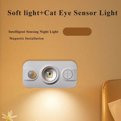 Spezifikationen: 1 Stück pro Set Farbe: Weiß Material: ABS Bewegungsmelder Lichtquelle: LED USB-kompatibel.