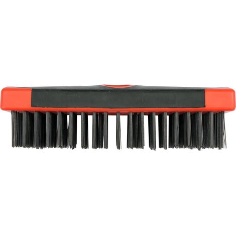 Spazzola metallica, 6 file di fili d'acciaio, corpo in plastica YT-6334 yato (1/3)