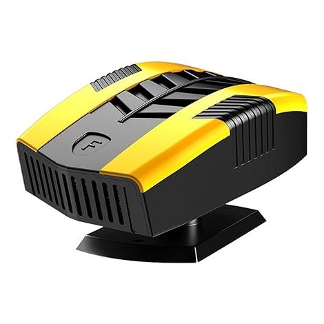 Riscaldatore portatile per auto, essiccatore termico elettrico  Sbrinatore elettrico portatile girevole a 360° per auto, roulotte, parabrezza e climi freddi